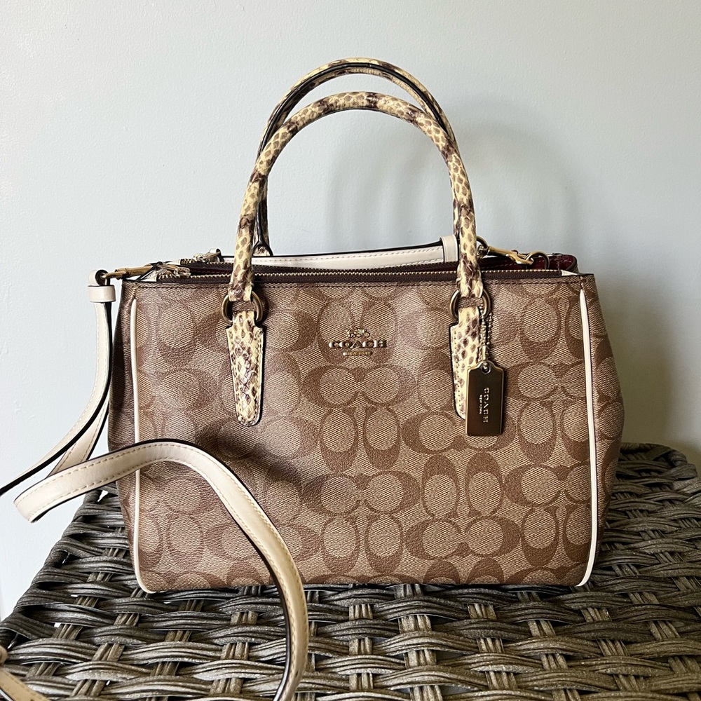 Snake Skin Coach Purse BRAND NEW